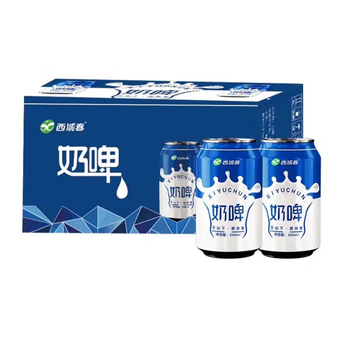 西域春 新疆奶啤乳酸菌發(fā)酵風(fēng)味飲料含乳飲 300ml*6瓶 11.73元（需領(lǐng)券，合1.96元/瓶）