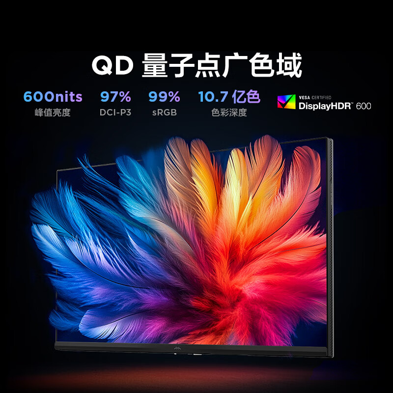 雷鸟 F6 24.5英寸300Hz高刷 QD-MiniLED游戏电竞显示器 1ms响应 HDR600 FAST-IPS显示屏 券后637.91元