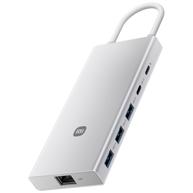 再降价、plus会员：小米（MI）Type-C十合一扩展坞 4K超清投屏千兆网卡PD100W USB3.0 多功能转接器 136.47元（需领券）