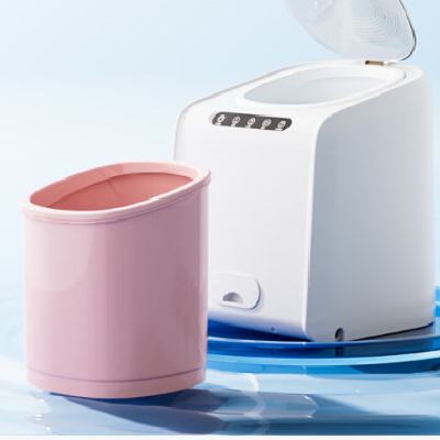 奧特優(yōu)內(nèi)衣褲洗衣機分桶迷你洗衣機小型清洗機專用洗襪子機雙桶洗襪子神器半全自動嬰兒洗衣機洗烘一體機 白色【單桶】免安裝+洗脫一體+可拆內(nèi)桶 1 196.2元（合98.10元/件）