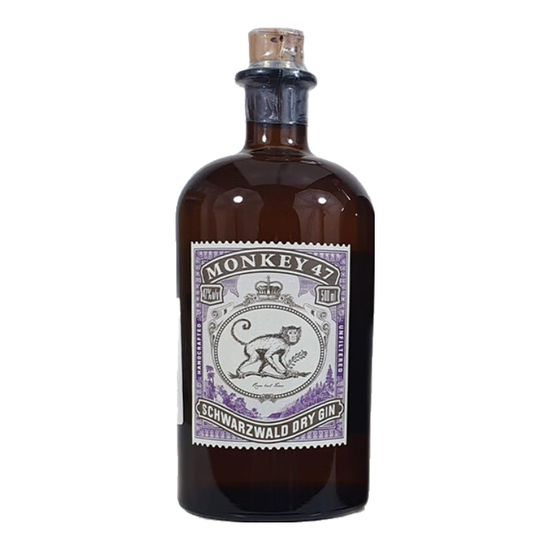 plus：MONKEY 47 洋酒 黑森林 干型 金酒 杜松子酒 琴酒 500ml 猴王47 245.55元
