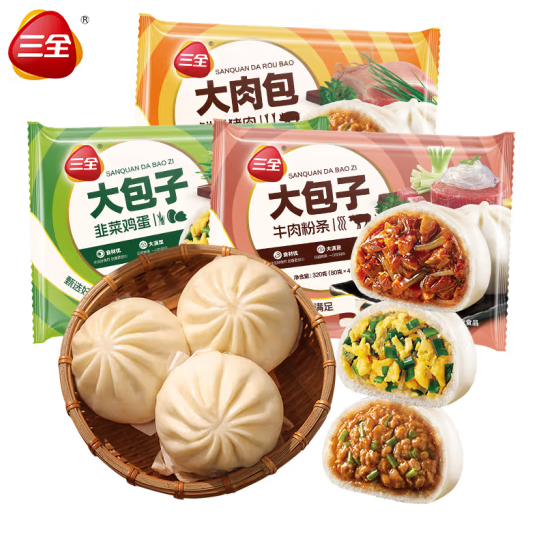 三全 早餐组合 任选10件 3.9元