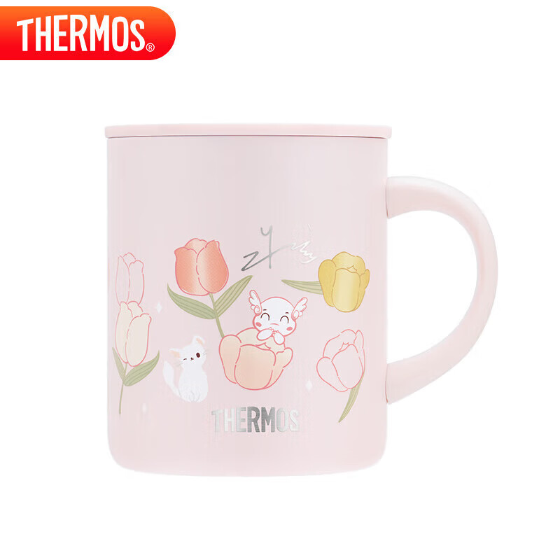 膳魔師（THERMOS）保溫杯茶杯帶蓋馬克咖啡杯340ml 57.4元（需領(lǐng)券）