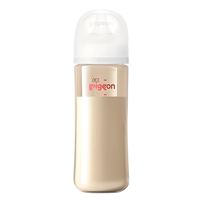 PLUS會員 貝親奶瓶ppsu 嬰兒奶瓶 防脹氣奶瓶新生兒寬口徑防摔奶瓶 330ml 6-9月 自帶L奶嘴 78.7元（需領(lǐng)券）