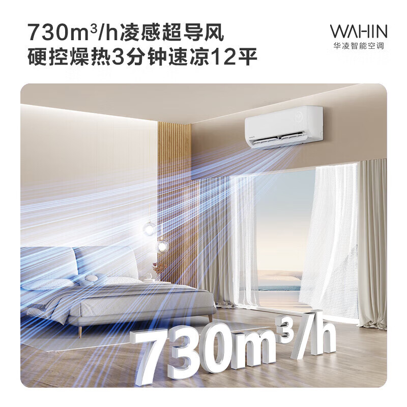 華凌 空調(diào) 超省電變頻冷暖 KFR-35GW/N8HA1Ⅲ-P家電 大1.5匹 一級(jí)能效 券后1115元