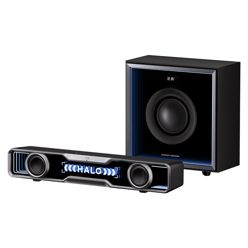 政府补贴，plus:漫步者 Halo Soundbar Max电脑音响 蓝牙5.4 桌面台式游戏音箱 破界黑  363.42元（需领券）