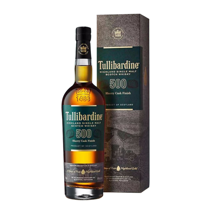 三重の寒梅 TULLIBARDINE 圖里巴丁500雪莉桶單一麥芽威士忌700ml 券后238元