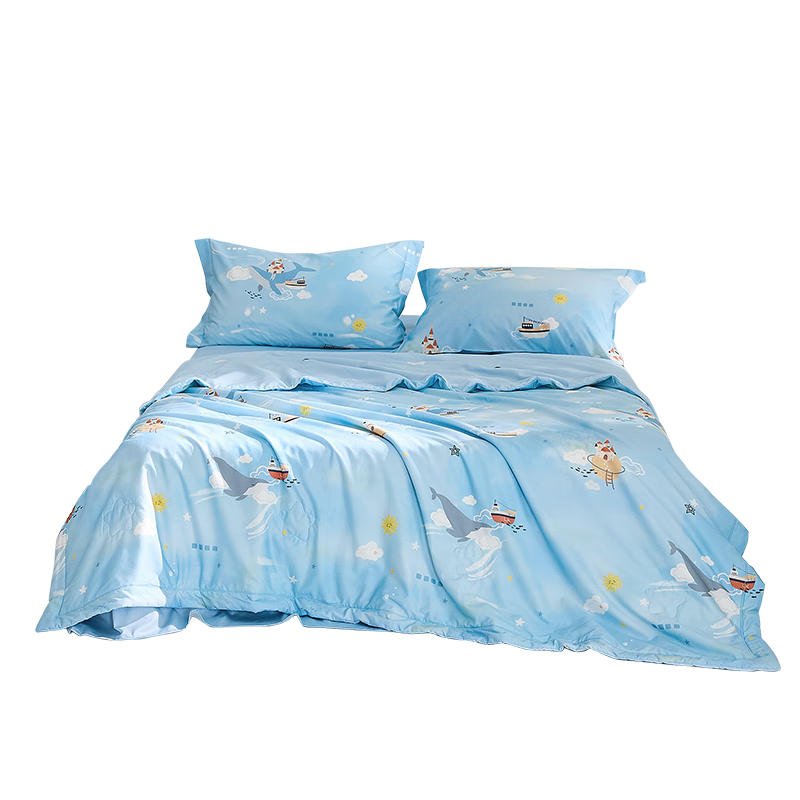 羅萊家紡 兒童 A類抗菌可水洗蠶絲空調(diào)被 120*150cm 169元（需領(lǐng)券）