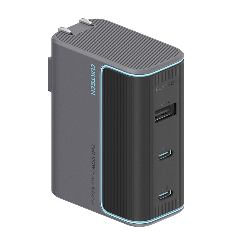 再降價(jià):固態(tài)科 AD1003 10號充電器CP 超級閃充塊120W 星云灰 單頭*2件+阿諾 76.91元