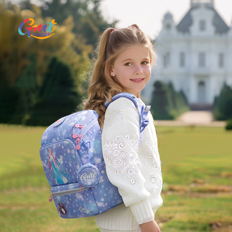 Gmt for kids Gmt兒童書(shū)包 幼兒園小學(xué)生護(hù)脊雙肩包 冰雪公主 19L 501.02元