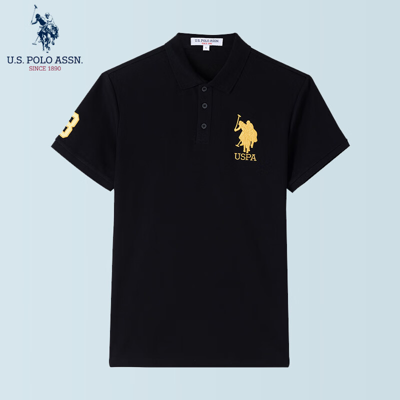 U.S. POLO ASSN. 美国马球协会 进口神车！条纹薄款翻领polo衫（多款任选） 69元