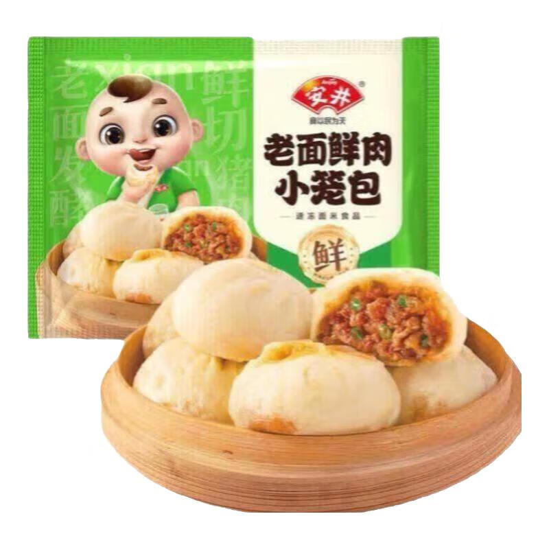 安井 老面鲜肉小笼包 125g 47元（合7.83元/件）
