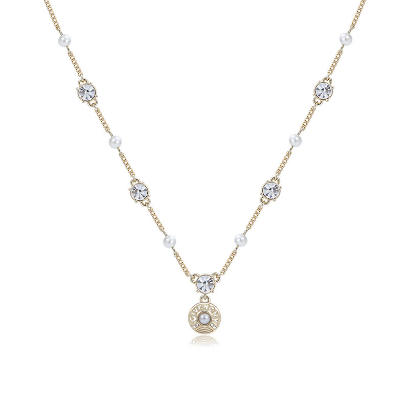 GIVENCHY 紀(jì)梵希 紀(jì)梵希 仿珍珠logo印記系列女士項(xiàng)鏈 07N00283 金色 199元