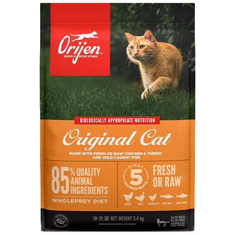 Orijen渴望猫粮 成猫幼猫干粮 全价通用无谷原味鸡肉进口5.4kg 402.05元