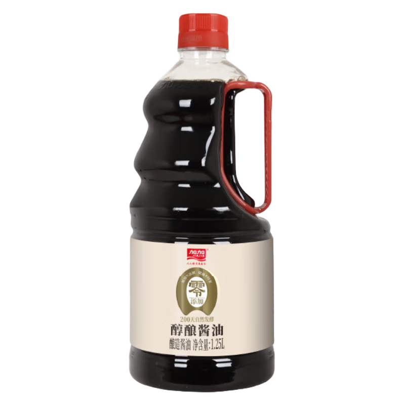 加加酱油 200天特级醇酿生抽酱油1.25L*2瓶 19.9元（需领券）