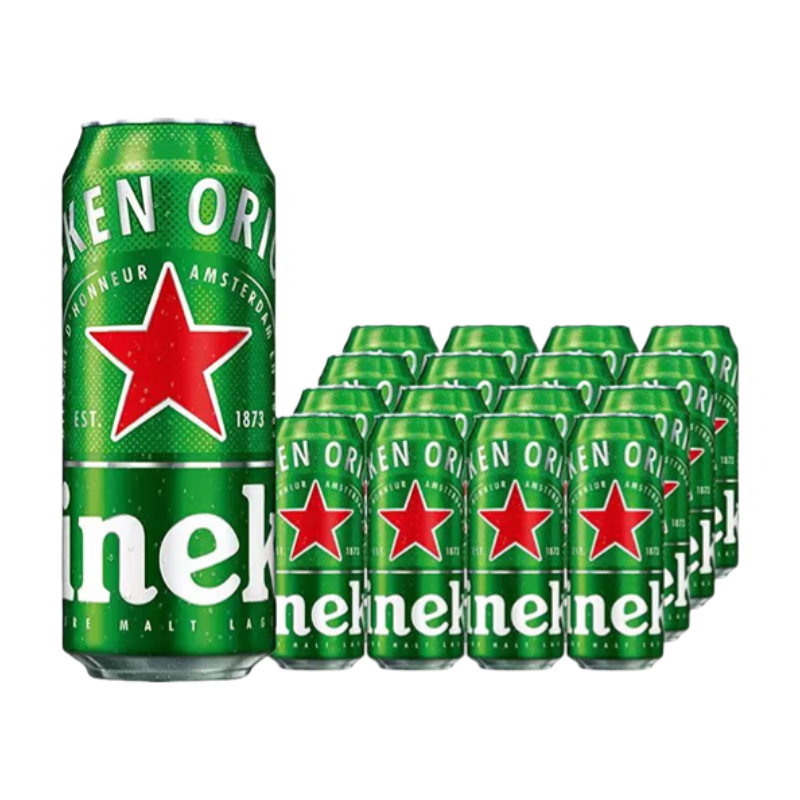 喜力 经典系列全麦酿造 啤酒500mL12罐 整箱装 63元 包邮（需领券）