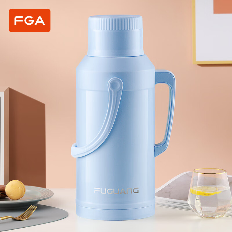 富光 玻璃內(nèi)膽暖壺 3200ml 灰藍(lán)色 35.9元