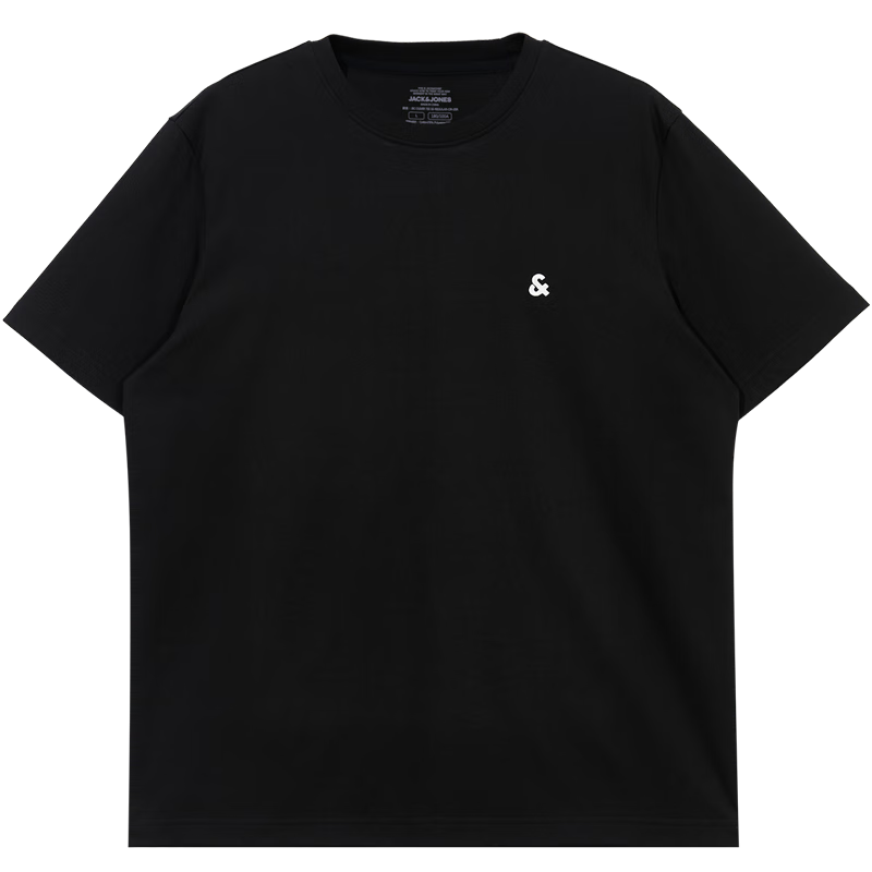 Plus:杰克·瓊斯（JACK&JONES） 春季新款日常簡約百搭多色LOGO刺繡圓領(lǐng)短袖T恤男款225101031 116.02元（需領(lǐng)券，合58.01元/件）