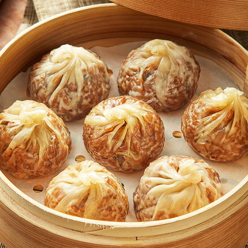 安井 饅頭小籠包奶黃包紙皮燒麥牛肉餅饅頭速食F 240g紙皮燒麥（黑椒牛肉） 7.83元