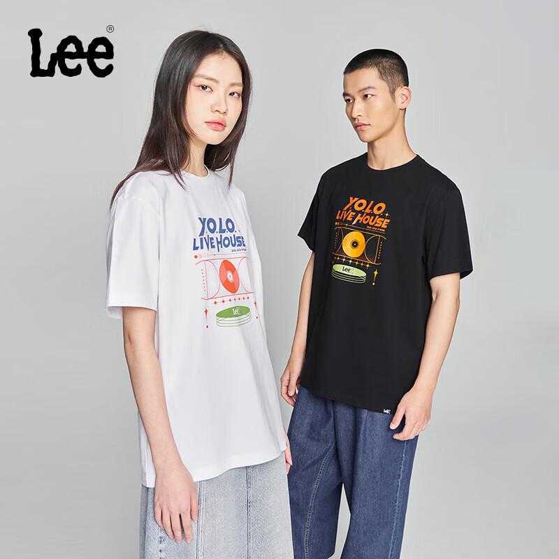 plus會(huì)員、首購：Lee 25新品男女同款100﹪純棉T恤 48.3元、會(huì)員免郵