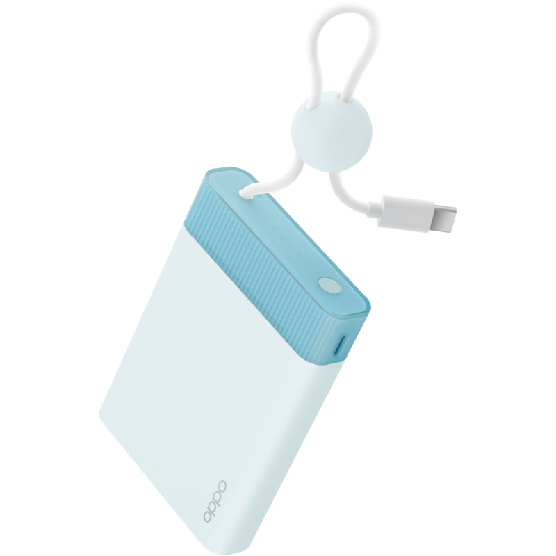 PLUS會(huì)員、國(guó)補(bǔ)：OPPO 22.5W 能量果凍 快充移動(dòng)電源 10000mAh 充電寶 PD 22.5W 支持手機(jī)手表耳機(jī)等 109.11元