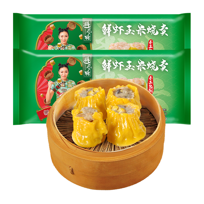 plus：避风塘 鲜虾玉米烧卖 300g（20个） 干蒸烧麦速食早餐食品港式早茶点心 119.08元（合29.77元/件）