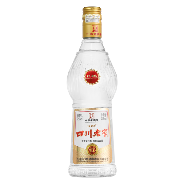 江口醇 四川老窖金彩 濃香型白酒52度 500ml 單瓶 13.77元包郵（需試用）