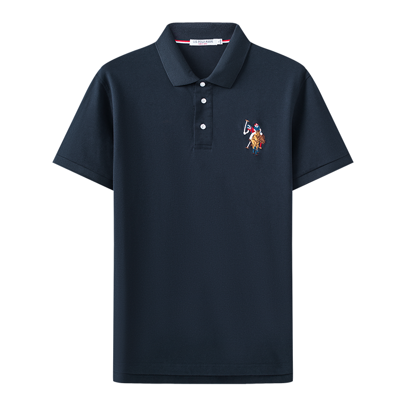 U.S. POLO ASSN. 美国马球协会 US保罗97棉短袖polo衫纯色商务休闲 69元
