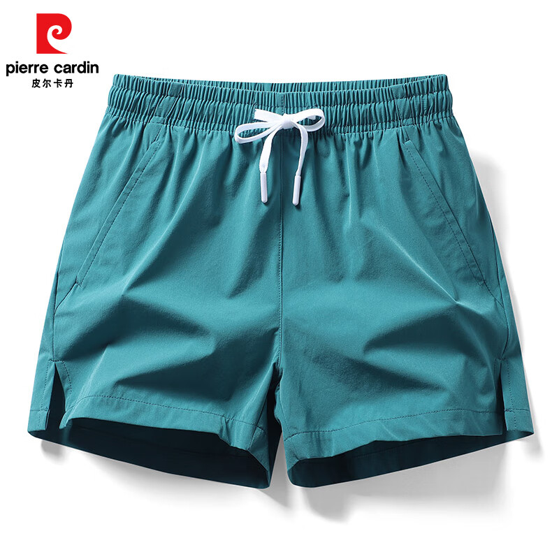 皮尔卡丹 短裤夏季薄款三分男士运动修身大码休闲沙滩裤 尺码偏小建议拍大一码 合19.90元/件（需买2件，需领券）