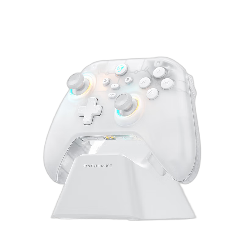 再降价：机械师（MACHENIKE）G3V2 2.4G/有线/蓝牙三模游戏手柄 switch steam pc手柄 双影奇境 含底座 雪曦白（2种颜色可选） 68.21元（需领券）