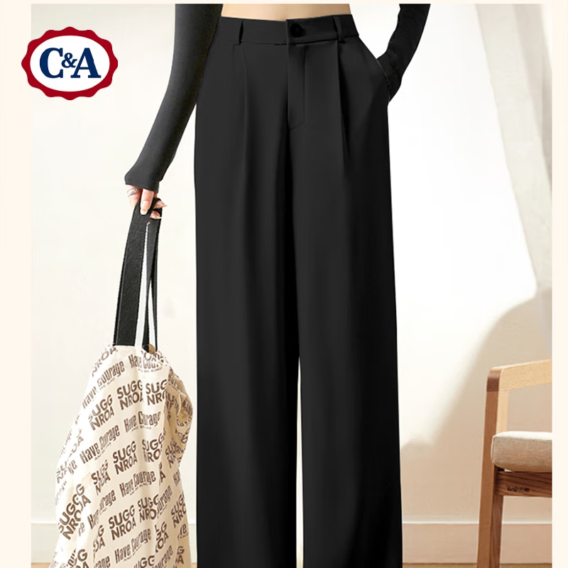 C&A 女士时尚长裤 10150923494857 黑 M 44.95元