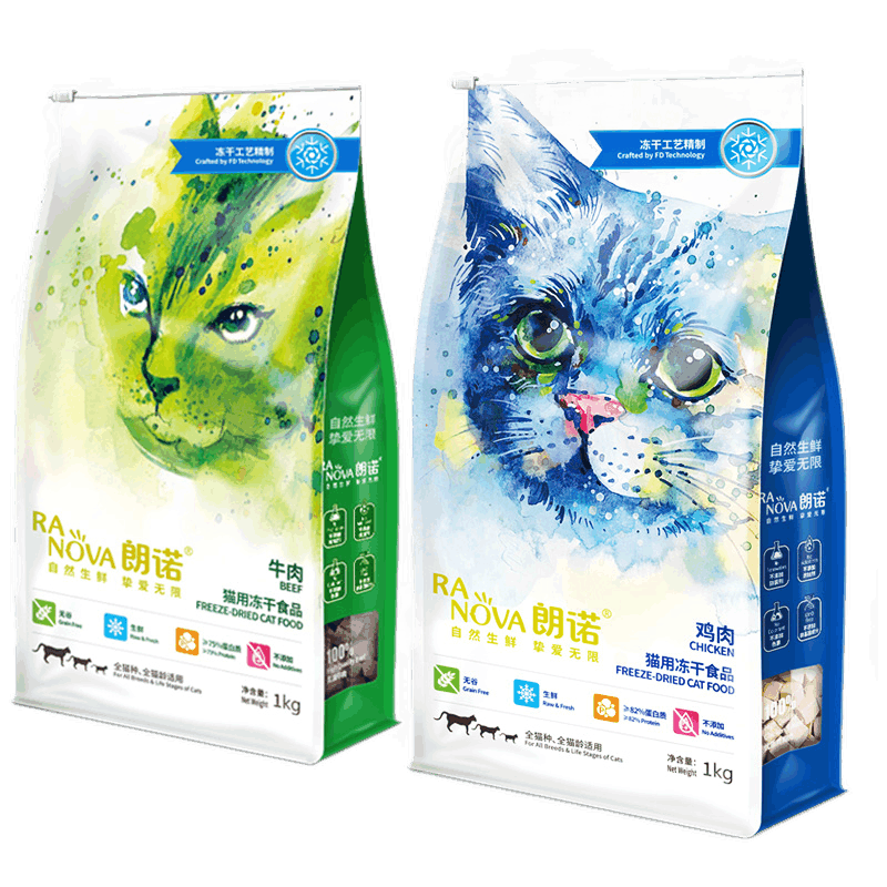 PLUS会员: 朗诺 冻干猫零食 鸡肉 1000g 263.4元（需领券）包邮