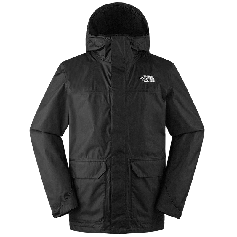 The North Face北面沖鋒衣男戶外防風單層硬殼夾克8AUK 黑色/JK3 XXL 848元