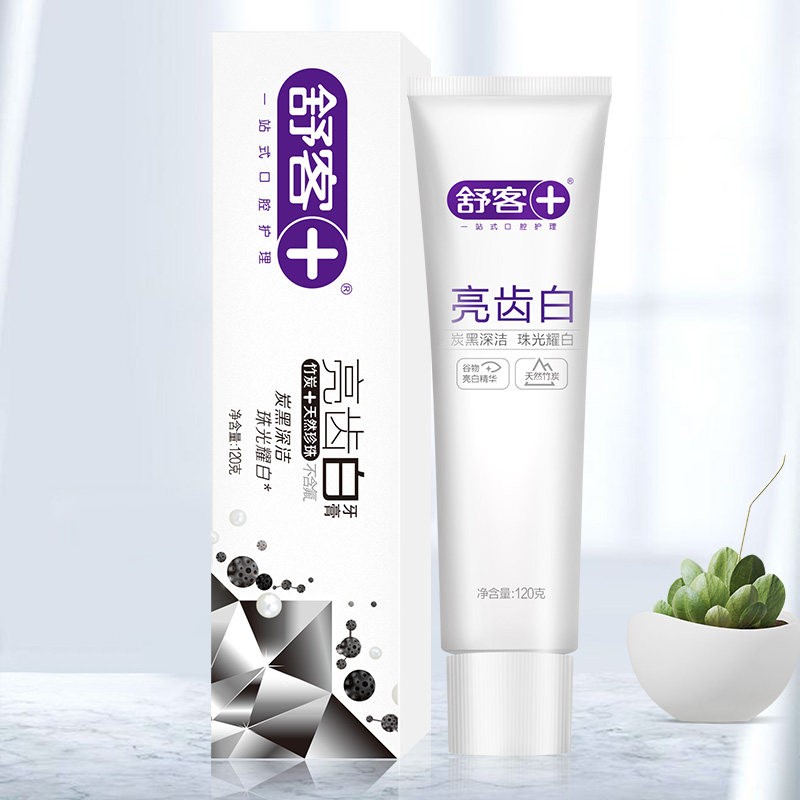 舒客 亮齒白牙膏 竹香薄荷香型 120g 券后2.43元