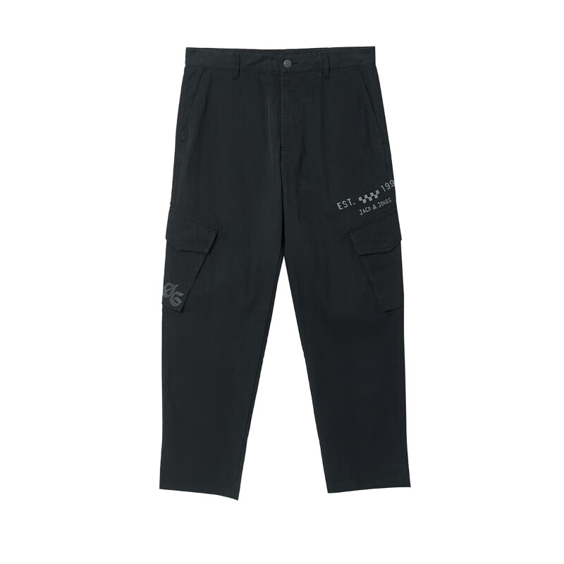 杰克瓊斯 棉質(zhì)雙側(cè)貼袋字母休閑褲 140.8元