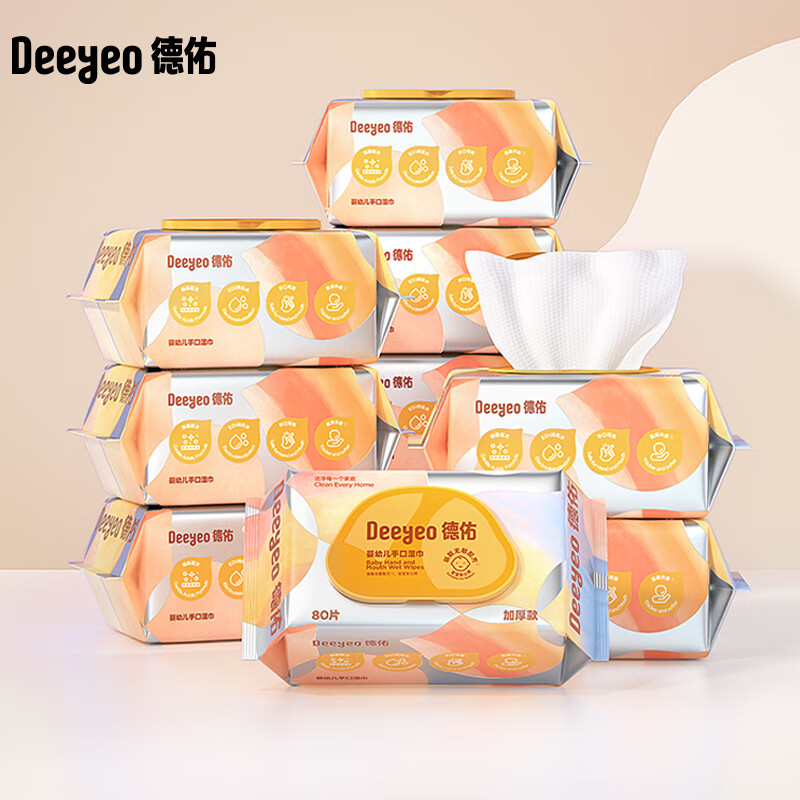 德佑 濕紙巾80抽*10包 47.9元