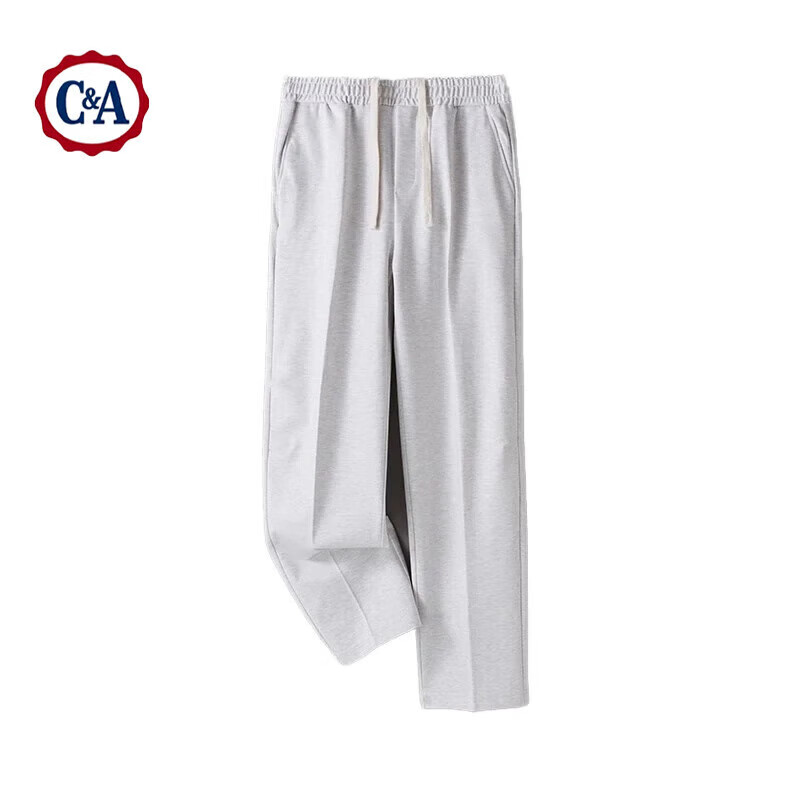 C&A春秋男款休闲阔腿裤子外穿运动休闲百搭裤子 灰色 3XL 清仓 59.8元（需领券，合29.9元/件）
