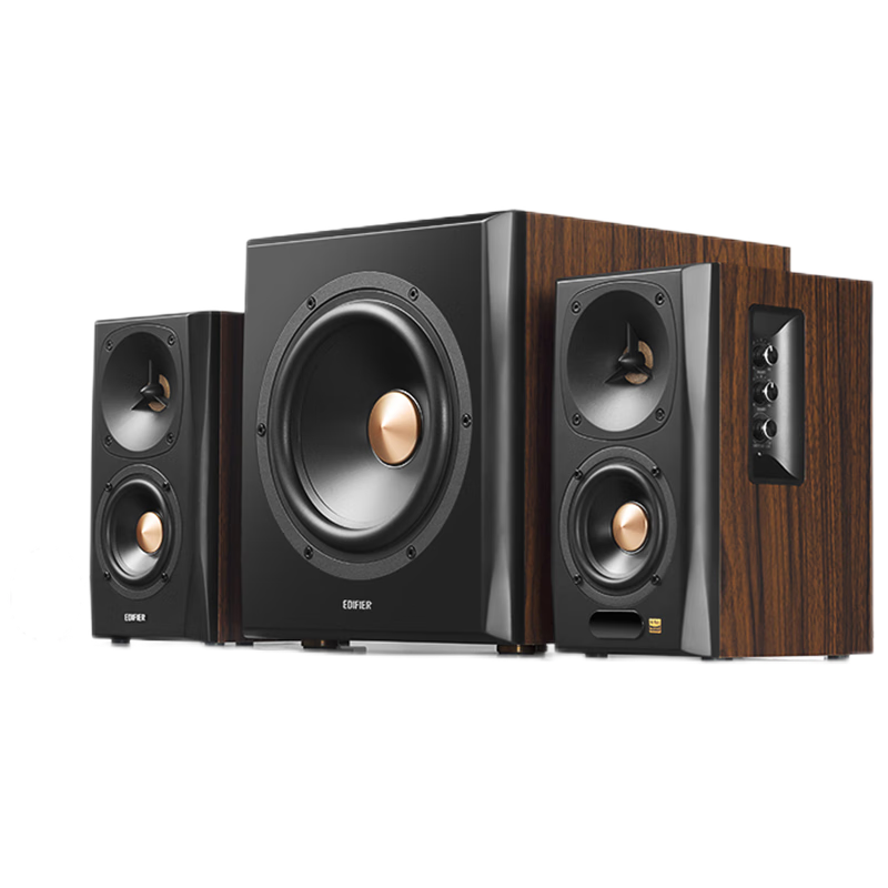 PLUS會員：（EDIFIER）漫步者S301 Hi-Res 無線低音炮 全功能HIFI有源2.1音箱  1151.03元（需領券）