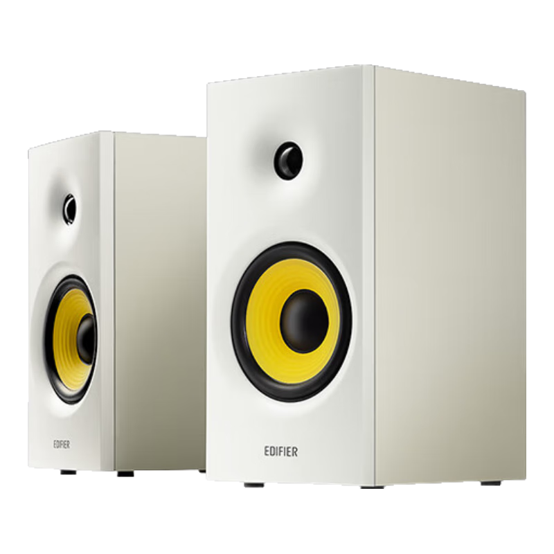 PLUS会员：（EDIFIER）漫步者R1080BT 桌面2.0声道电脑音响 蓝牙音箱 木质音响 台式机笔记本音响 白色 226.22元（需领券）
