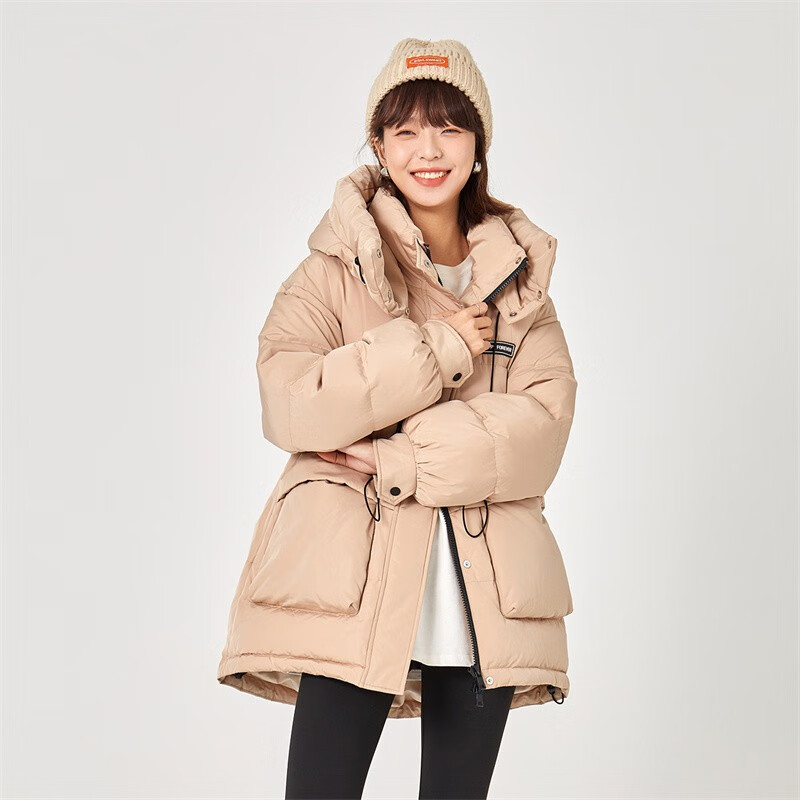雪中飞 连帽鸭绒羽绒服外套 多色可选 券后119元