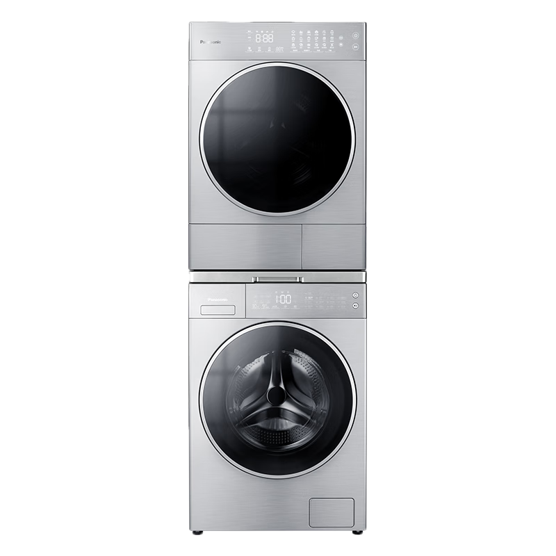 618预售：Panasonic 松下 洗烘套装 L系列 10kg滚筒洗衣机+热泵烘干机 除菌除螨 L186+LHM02Y2 9699元包邮（晒图返300元后）