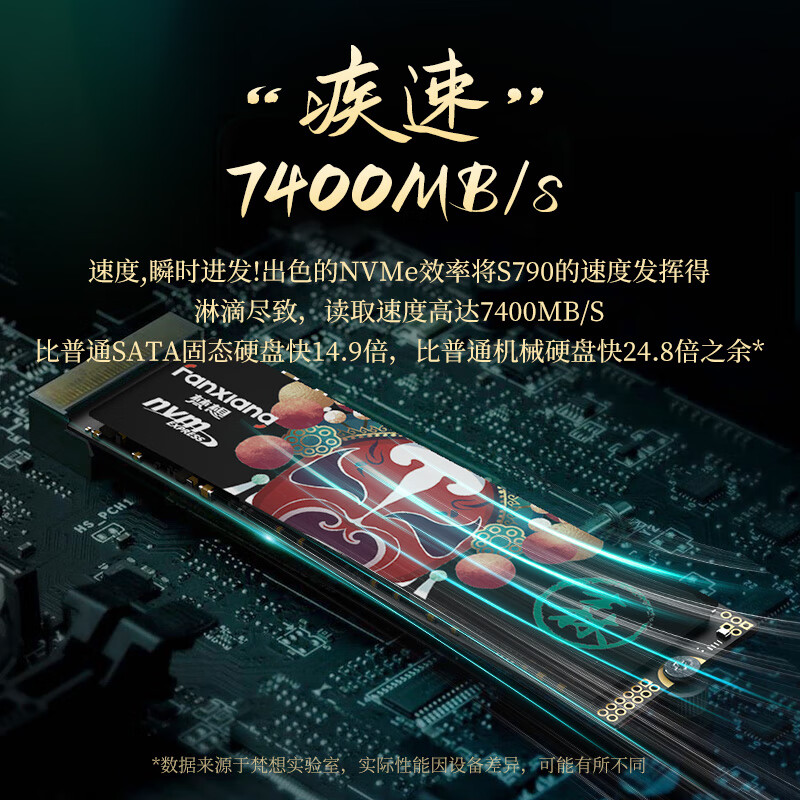 梵想 S790 NVMe M.2固态硬盘 2TB（PCIe 4.0） 733.01元