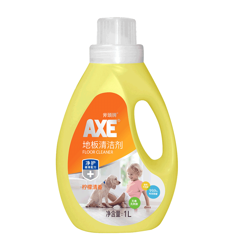 PLUS:斧头牌（AXE）地板清洁剂 柠檬清香1L 瓷砖实木地板通用  45.55元（需领券，合9.11元/件）