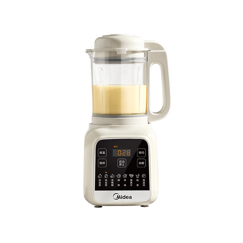 美的（Midea）破壁机家用小型1-2人用 1.2L多功能豆浆机 五谷杂粮米糊料理机辅食机榨汁机 国家补贴PB50G2-001 136.32元（需领券）