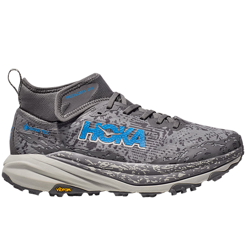 HOKA ONE ONE男款飛速羚羊 6 防水版越野跑步鞋春SPEEDGOAT 6 GTX 深灰色/星塵灰 44.5 969元（需領(lǐng)券）