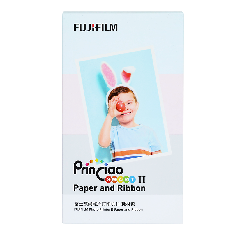 富士（FUJIFILM）PSC2D 小俏印II 數(shù)碼照片打印機 II 耗材包 色帶+相紙 127.54元（合63.77元/件）