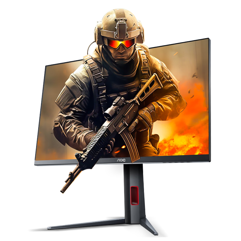 再降价、限地区、plus:AOC 24.5英寸2K 原生300Hz FastIPS 1ms HDR400 出厂校色 硬件低蓝光 游戏电竞显示器 宙斯盾Q25G4S 1224.86元（需领券）
