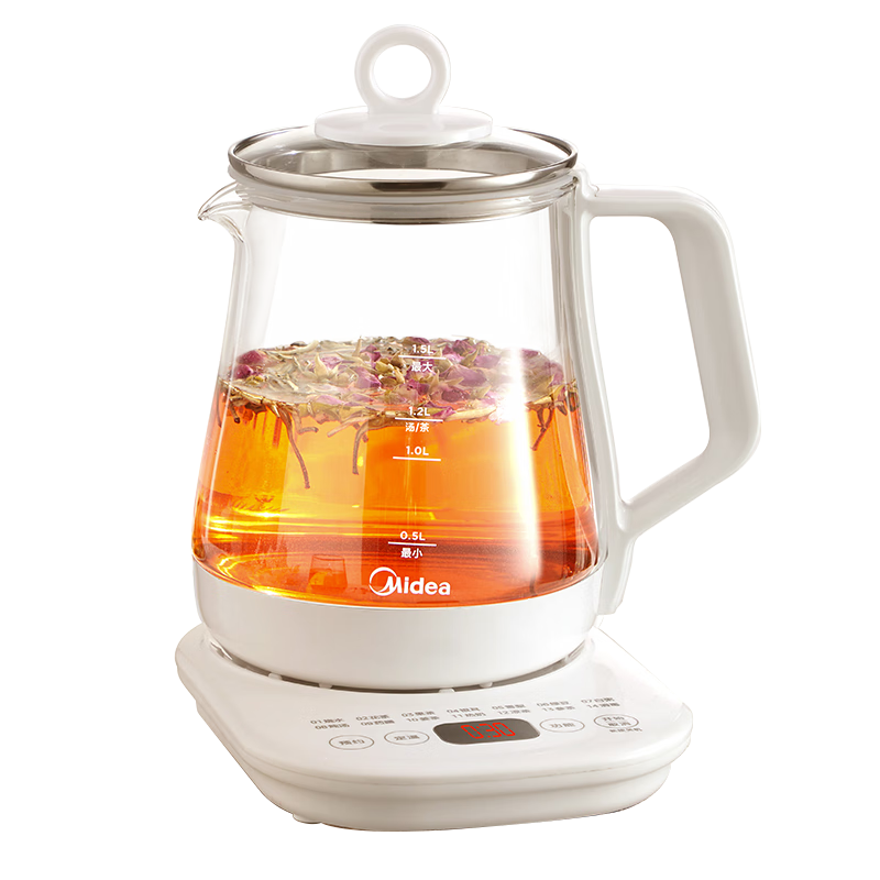 美的（Midea）養(yǎng)生壺 1.5L全自動煮茶壺 花茶壺燒水壺12h恒溫11檔控溫 母嬰316L材質(zhì)電熱水壺煮茶器MK-YSP1508 59.73元（需領(lǐng)券）