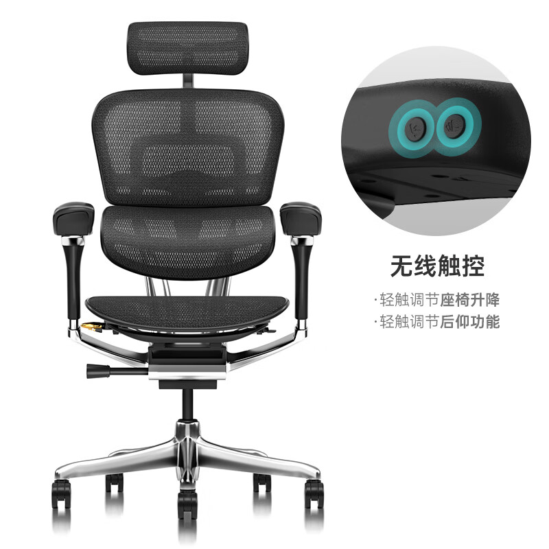 保友办公家具 保友金豪L2电竞人体工学椅久坐电脑家用办公老板座椅 黑色美国网 整椅发货 送货上门 2765元