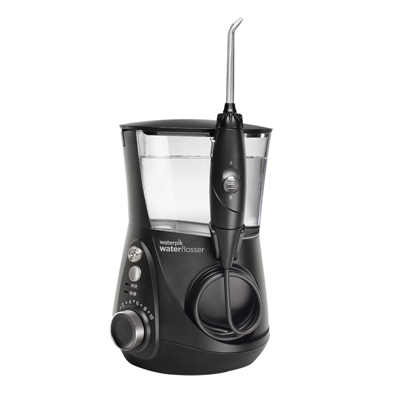 洁碧（Waterpik）冲牙器家用台式电动洗牙器水牙线洁牙器预防牙结石正畸专用水瓶座GT3-22黑礼物 生日礼物 508.72元包邮（以旧换新后389.89元）
